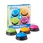 Learning Resources Answer Buzzers - Set of 4, Ages 3+, Assorted Colored Buzzers, Game Show