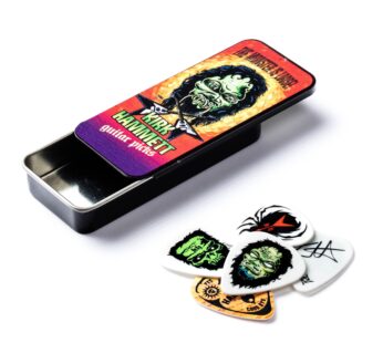 JIM DUNLOP KH01T088 Kirk Hammett Monster Pick Tin, Assorted, .88mm, 6 Picks/Tin