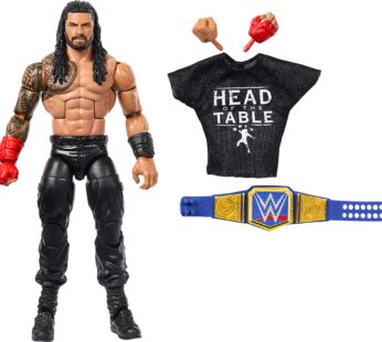 Mattel WWE Roman Reigns Top Picks Elite Collection Action Figure, Articulation & Life-Like