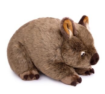 FRANKIEZHOU Lifelike Wombat Stuffed Animal-Brown 12″ Realistic Wombat Plush,Simulation Sof