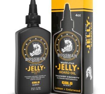 Bossman Beard Oil Jelly (4oz) – Beard Growth Softener, Moisturizer Lotion Gel with Natural