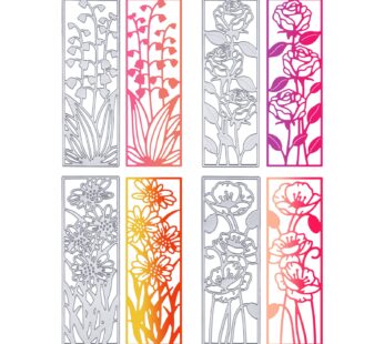 ORIGACH 4 Pcs Metal Flower Frame Cutting Dies for Card Making Embossing Stencil Die Cuts f