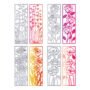 ORIGACH 4 Pcs Metal Flower Frame Cutting Dies for Card Making Embossing Stencil Die Cuts f