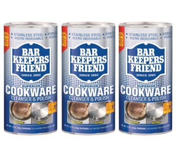 Bar Keeper’s Friend Cookware Cleanser & Polish, 12 oz (3-Pack)