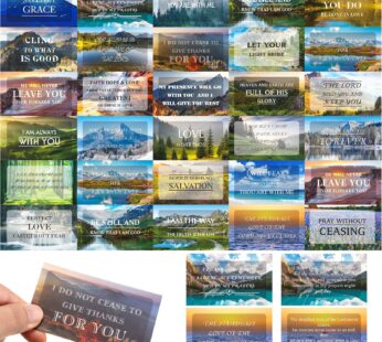 Outus 120 Pcs Bible Verse Cards with Full Scripture Prayer Cards Assorted Mini Inspiration