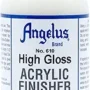 Angelus Brand Acrylic Leather Paint High Gloss Finisher No. 610 - 4oz, Packaging may vary