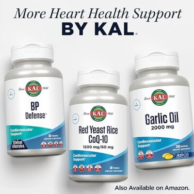 KAL Magnesium Taurate 400mg Plus Vitamin B6, Chelated Magnesium Supplement, High Absorption Magnesium Complex, Muscle and Heart Health Support, Vegan, Gluten Free, 60-Day Guarantee, 60 Serv, 120 Tabs - Image 5