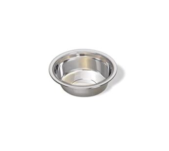 Van Ness Pets Lightweight Stainless Steel Cat Bowl, 8 OZ Food And Water Dish, Natural