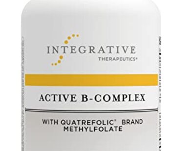 Integrative Therapeutics Active B-Complex – Energy Metabolism Support* – B-Complex Vitamin Supplement with 8 B-Vitamins, Vitamin B12, Folate, Choline – 60 Capsules