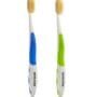 MOUTHWATCHERS Dr Plotkas Extra Soft Flossing Toothbrush Manual Soft Toothbrush for Adults, Ultra CleanToothbrush, Good for Sensitive Teeth and Gums, 2 Pack - Colors May Vary