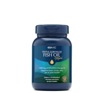 GNC Triple Strength Fish Oil Mini,120 Mini Softgels