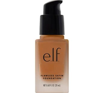 e.l.f. Flawless Finish Foundation, Lightweight & Medium Coverage, Semi-Matte Finish, Caramel, 0.68 Fl Oz (20mL)