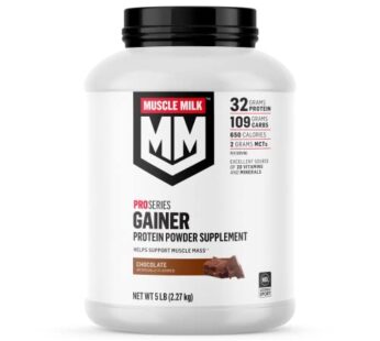 Muscle Milk Gainer Protein Powder, Chocolate, 32g Protein, 5 Pound