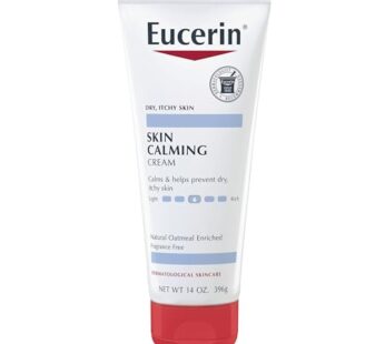 Eucerin Skin Calming Cream – Full Body Lotion for Dry, Itchy Skin, Natural Colloidal Oatmeal Enriched – 14 oz. Tube