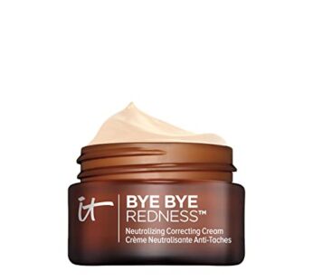 IT Cosmetics Bye Bye Redness, Transforming Light Beige – Neutralizing Color-Correcting Cream – Reduces Redness – Long-Wearing Coverage – With Hydrolyzed Collagen – 0.37 fl oz