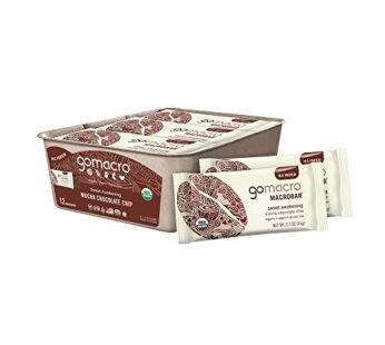 GoMacro MacroBar Organic Vegan Protein Bars – Mocha Chocolate Chip (2.3 Ounce Bars, 12 Count)