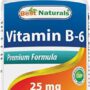 Best Naturals Vitamin B-6 25 Mg Tablets, 250 Count