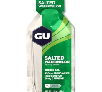 GU Energy Original Sports Nutrition Energy Gel, Vegan, Gluten-Free, Kosher, and Dairy-Free On-the-Go Energy for Any Workout, 24-Count, Salted Watermelon