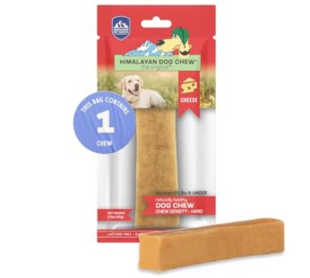 Himalayan Dog Chew Original Yak Cheese Dog Chews, 100% Natural, Long Lasting, Gluten Free, Healthy & Safe Dog Treats, Lactose & Grain Free, Protein Rich, Large, Dogs 65 Lbs & Smaller
