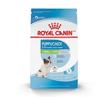 Royal Canin Size Health Nutrition X-Small Breed Dry Puppy Food, Supports Brain Development, Immune Support and Digestive Health, 3 lb Bag