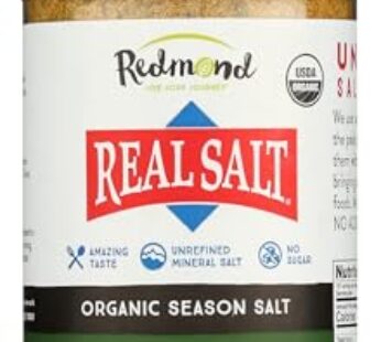 Redmond – Real Salt Seasoning, Natural Unrefined Gluten Free 8.25 Ounce