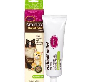 Sentry Hairball Relief for Cats,Malt Flavor,4.4 Ounces