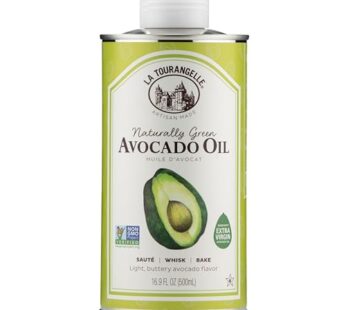 La Tourangelle, Avocado Oil, All-Natural Handcrafted from Premium Avocados, Great for Cooking, as Butter Substitute, and for Skin and Hair, 16.9 fl oz