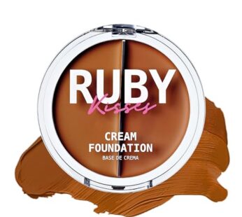 Ruby Kisses 3D Face Creator Cream Foundation & Concealer, 12 Hours Long Lasting, Medium to Full Coverage, Non-Greasy, Ideal for Makeup & Contour Palette (Level 10)