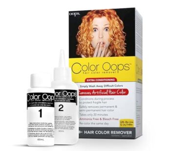 Color Oops Extra Conditioning Hair Color Remover, 1 Application, Hair Dye Remover Processes in 20 Minutes, Safely Removes Permanent & Semi-Permanent Hair Color, Ammonia & Bleach Free