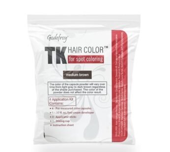 Godefroy Hair Color Kit for Spot Coloring Great For Small Areas Covers Up Gray Hairs Assorted Colors Available 4 Applicaion Kit, Medium Brown, 1 Count