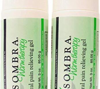 Sombra Warm Pain Relief Gel Roll On, 3-Ounce pk of 2