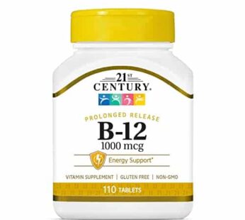 21st Century B 12 1000 mcg Prolonged Release Tablets, 110 Count