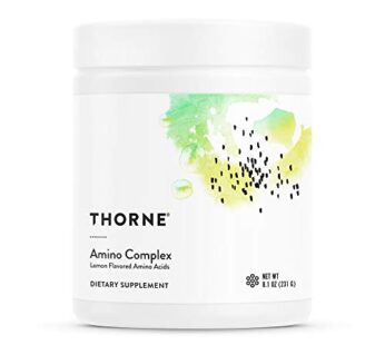 THORNE Amino Complex – Clinically-Validated EAA and BCAA Powder for Pre or Post-Workout – Promotes Lean Muscle Mass and Energy Production – NSF Certified for Sport – Lemon Flavor – 8 Oz – 30 Servings