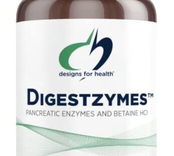 Designs for Health Digestzymes – Digestive Enzymes + Betaine Hydrochloride for Gas & Bloating Relief – Pepsin, Ox Bile, Lactase Enzyme & Lipase Enzymes for Digestion (180 Capsules)