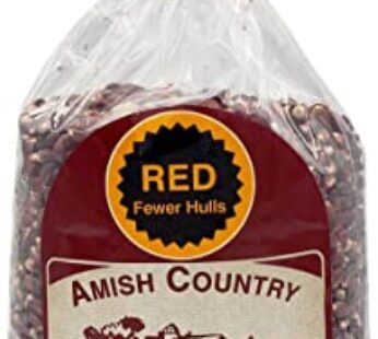 Amish Country Popcorn | 2 lbs Bag | Red Popcorn Kernels | Old Fashioned, Non-GMO and Gluten Free (Red – 2 lbs Bag)