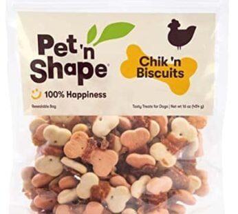 Pet ‘n Shape Chik ‘n Wrapped Biscuits ? Jerky Dog Treats – 1 Pound