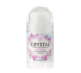 Crystal Mineral Deodorant Stick, Unscented 4.25 oz (Pack of 12)