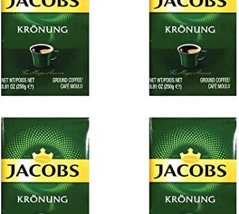 Jacobs Kronung Ground Filter Coffee 250 Gram / 8.81 Ounce (Pack of 4)