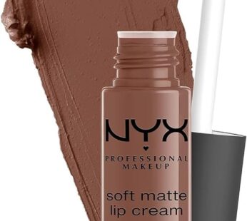 NYX PROFESSIONAL MAKEUP Soft Matte Lip Cream, Lightweight Liquid Lipstick – Dubai (Medium Cool Brown)