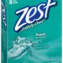 Zest 8-Bar Bath Size Soap, Aqua, 4 Ounce per bar, 8 bars, 32 Ounce