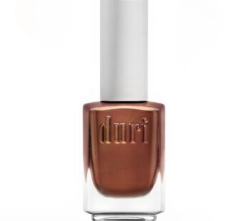 duri Nail Polish, 681 Flambe Orange, Orange Metallic Shimmer, Full Coverage, Quick Drying, Lasting, New Brush, Easy to Apply, 0.45 Fl Oz Coosmetics