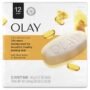 Olay Moisture Outlast Ultra Moisture Shea Butter Beauty Bar with Vitamin B3 Complex, 3.17 oz, (Pack of 12)