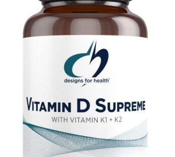 Designs for Health Vitamin D Supreme – Vitamin D 5000 IU with 2000mcg Vitamin K as MK4 for Bone Health, Heart Health & Immune Support – Vitamin D3 Enhanced with GG Supplement (60 Capsules)