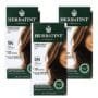 Herbatint Permanent Haircolor Gel, 5N Light Chestnut, Alcohol Free, Vegan, 100% Grey Coverage - 4.56 oz (3 Pack)