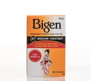 Bigen Powder Hair Color #47 Medium Chestnut .21 oz. (Case of 6)