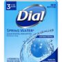 Dial Antibacterial Deodorant Soap, Spring Water, 4 Ounce, 3 Bars