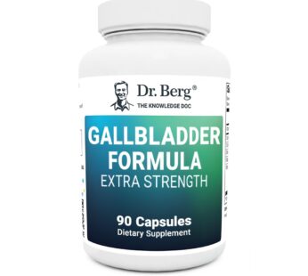 Dr. Berg Gallbladder Formula Extra Strength – Made w/Purified Bile Salts & Digestive Enzymes – Includes Carefully Selected Digestive Herbs – Full 45-Day Supply – 90 Capsules