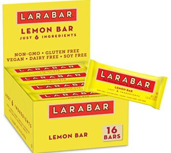 Larabar Lemon Bar, Gluten Free Vegan Fruit & Nut Bar, 1.6 oz Bars, 16 Ct