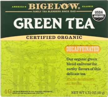 Bigelow Organic Decaffeinated Green Tea – 6 per case.6