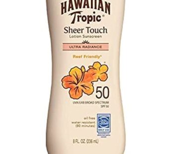 Hawaiian Tropic Sheer Touch Lotion SPF 50 Sunscreen-8 oz